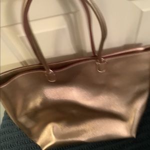 Rose gold tote